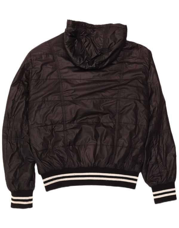 Męska ocieplana kurtka z kapturem Kappa UK 42 XL, czarny poliester