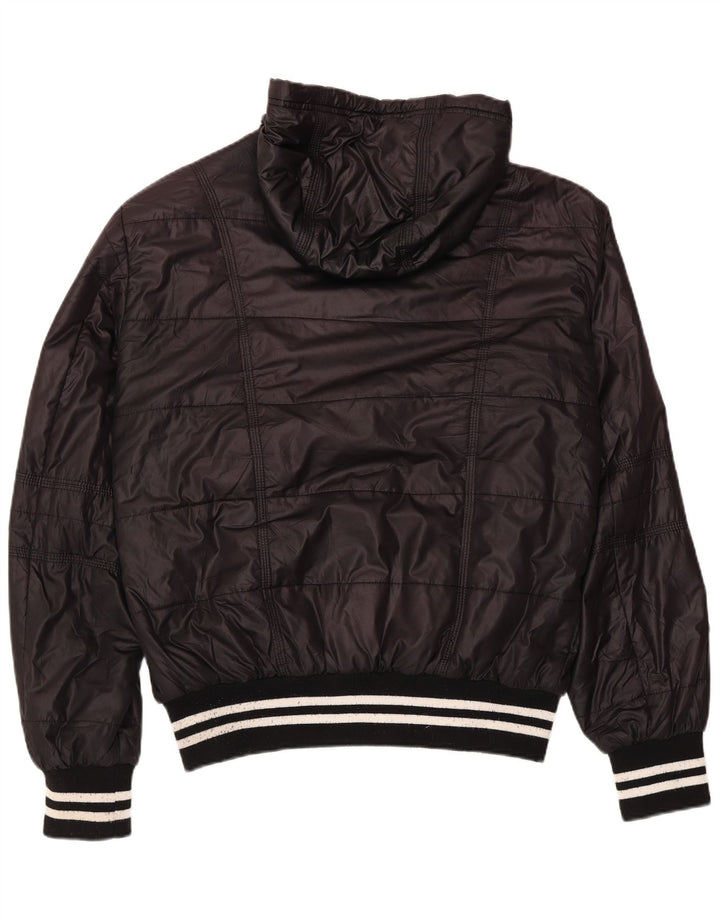 Męska ocieplana kurtka z kapturem Kappa UK 42 XL, czarny poliester