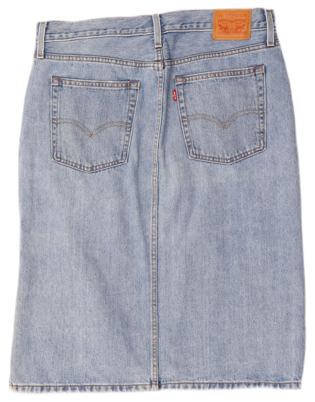 Damska spódnica dżinsowa LEVI'S W32, duża niebieska bawełna