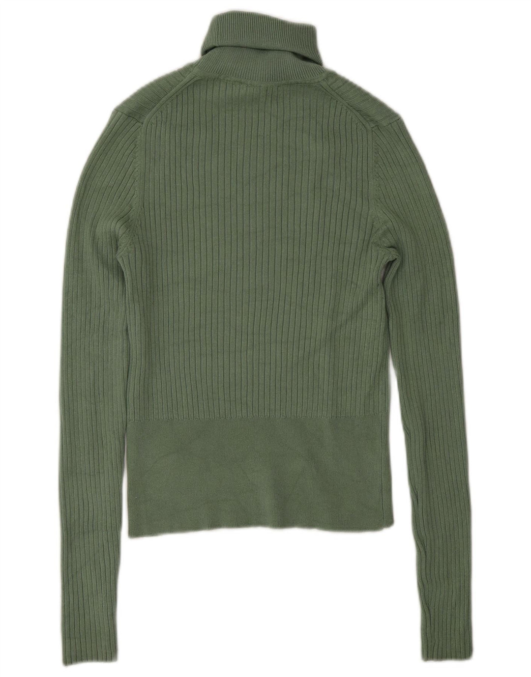 Damski sweter z golfem Zara UK 12 Średni zielony wiskoza
