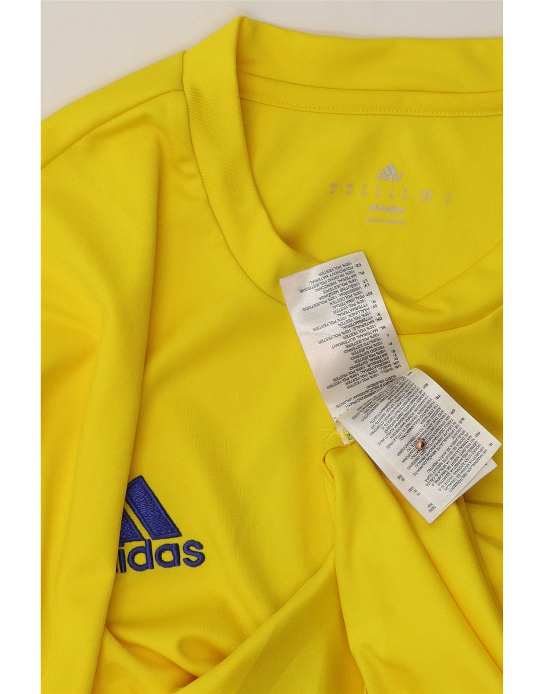 Męska koszulka Adidas Climalite Graphic Top, średni żółty poliester
