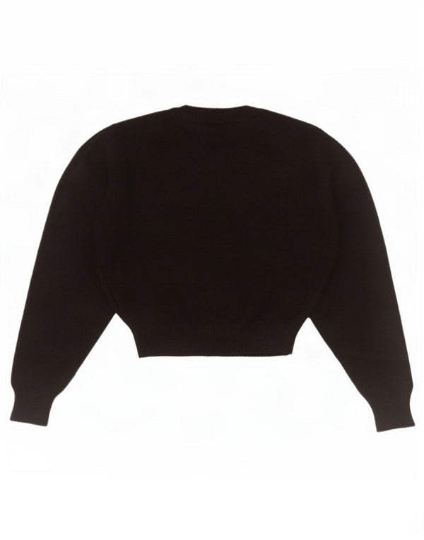 Damski sweter z okrągłym dekoltem Zara UK 10 Small Black Wiskoza