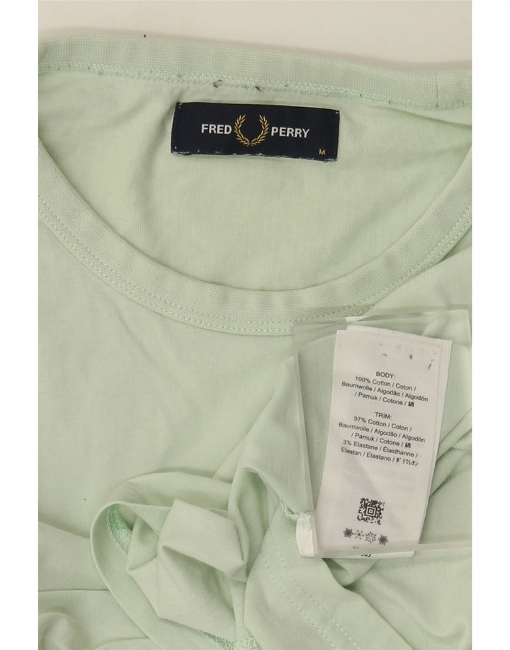T-shirt męski Fred Perry, średni zielony, bawełniany