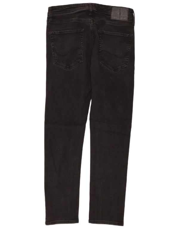 Męskie jeansy typu slim Jack & Jones W32 L32, czarne, bawełniane
