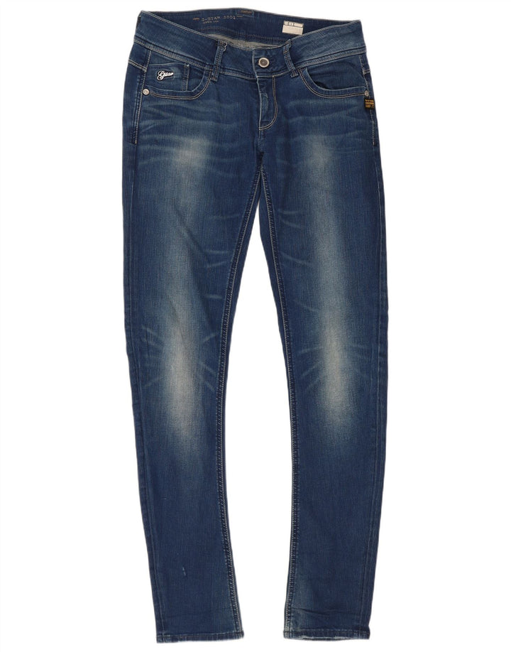 Damskie jeansy Skinny G-STAR Lynn W30 L32 Niebieska bawełna