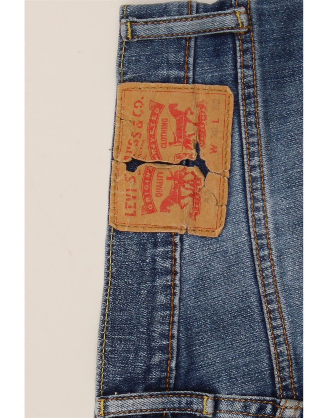Męskie jeansy Bootcut Levi's W32 L32 Niebieskie bawełniane