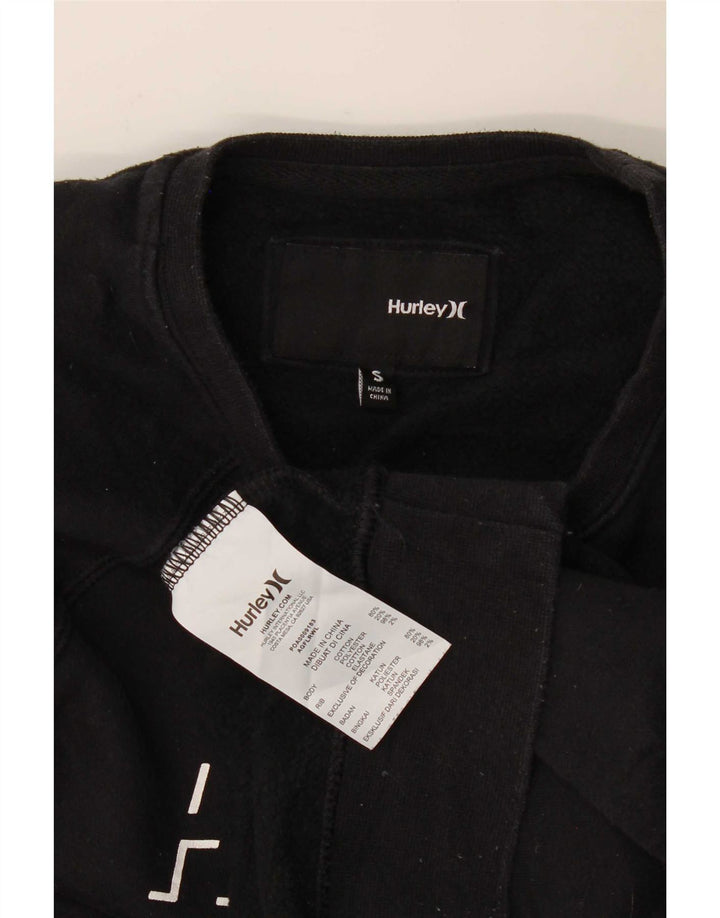 Damska bluza Hurley Oversize Crop Graphic Jumper UK 10 Small Black