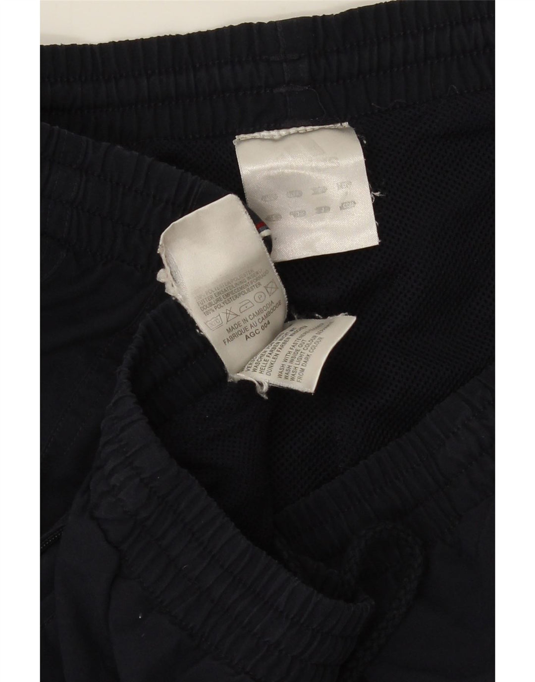 Męskie spodnie dresowe Adidas XL granatowe, poliestrowe