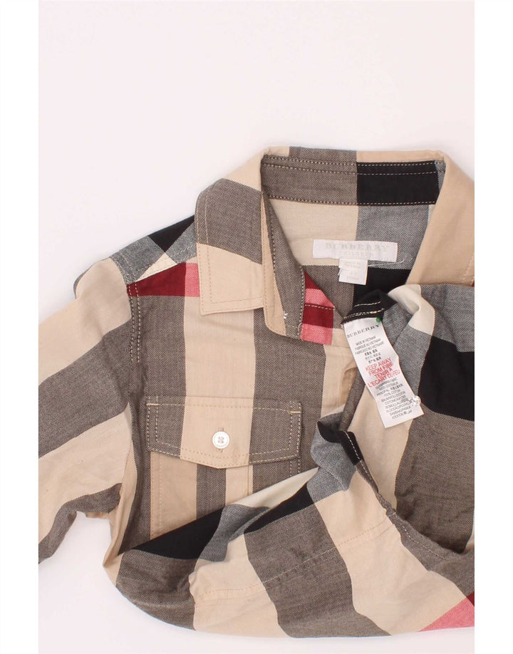 Koszula chłopięca Burberry 5-6 lat, bawełniana, wielokolorowa krata