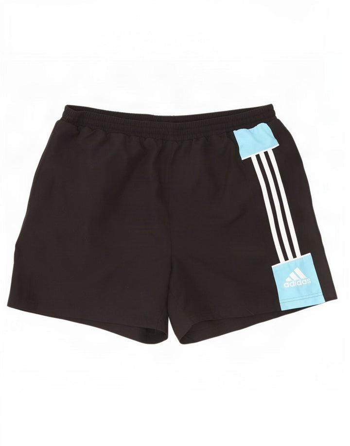 Męskie spodenki kąpielowe Adidas XL, czarny, poliester z blokami kolorów