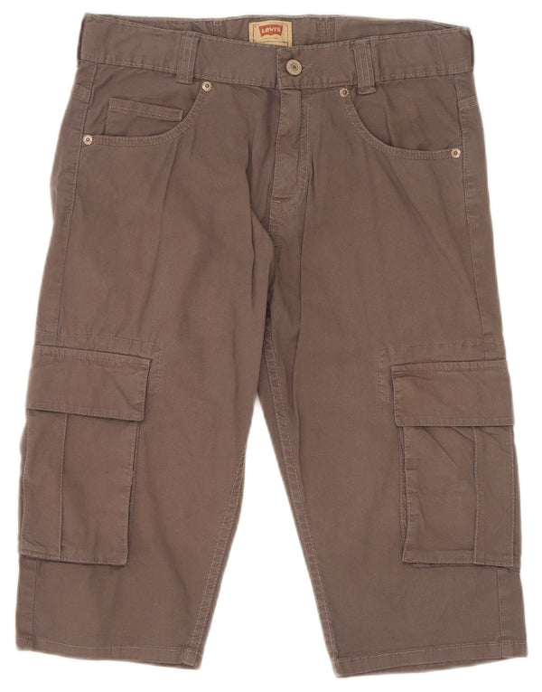 Bermudy chłopięce Levi's Cargo 15-16 lat W28 Szara bawełna
