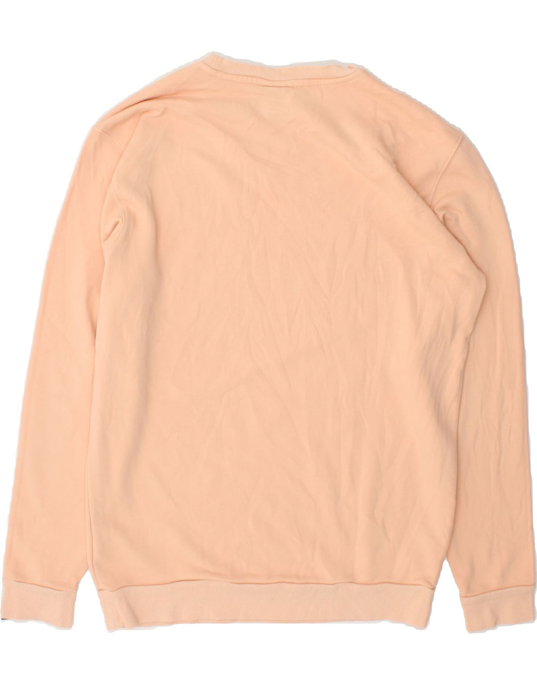 ELLESSE Womens Graphic Sweatshirt Jumper UK 14 Medium Orange Cotton Vintage Ellesse and Second-Hand Ellesse from Messina Hembry 