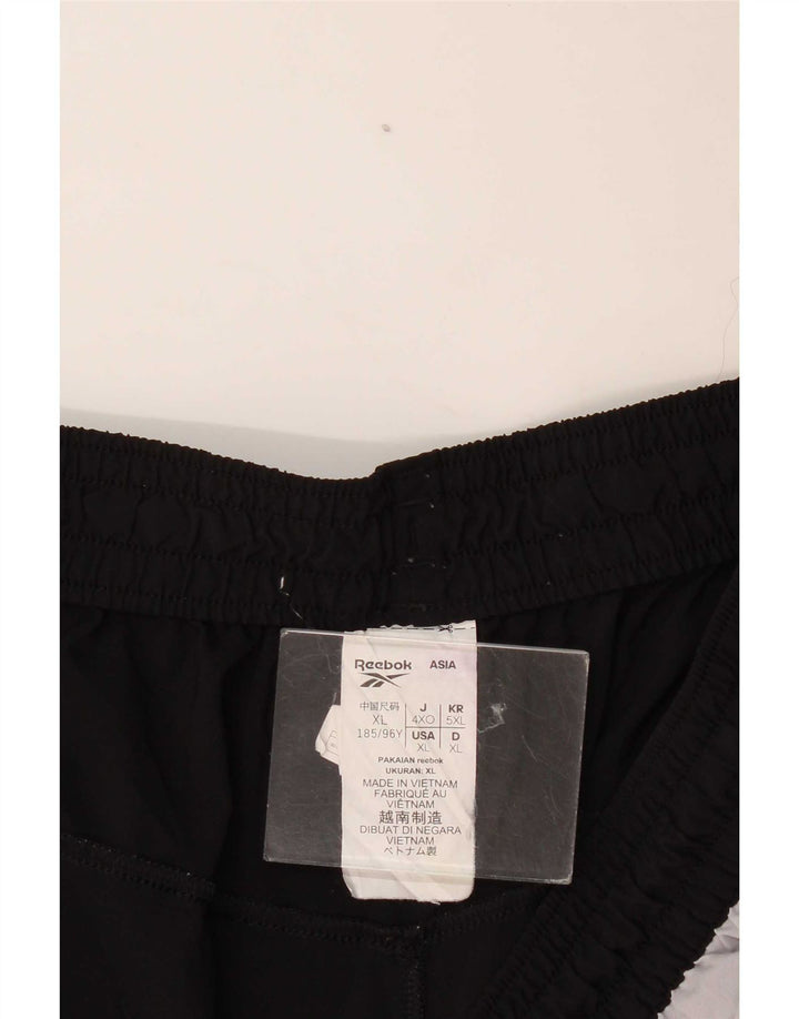 Męskie spodenki sportowe Reebok Graphic XL, czarny, poliester z blokami kolorów