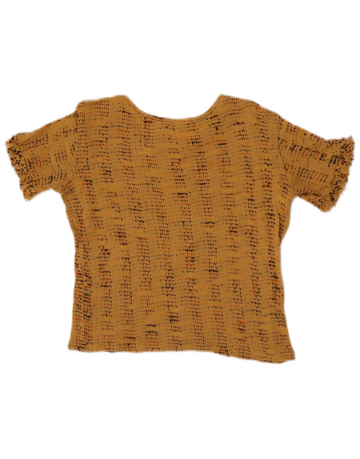 Damska bluzka Zara Crop Top UK 10 w małe beżowe paski