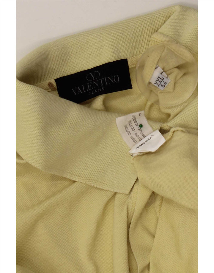 Męska koszulka polo Valentino IT 54 2XL żółta
