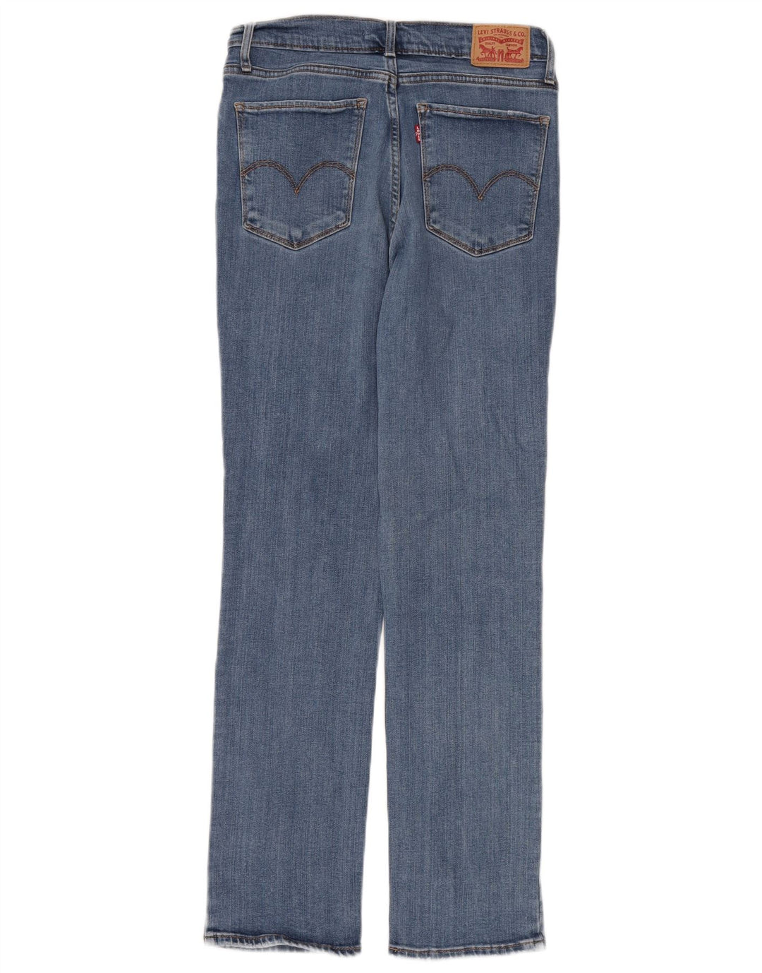 Damskie jeansy Levi's 724 z wysokim stanem i prostym W30 L28 Niebieskie
