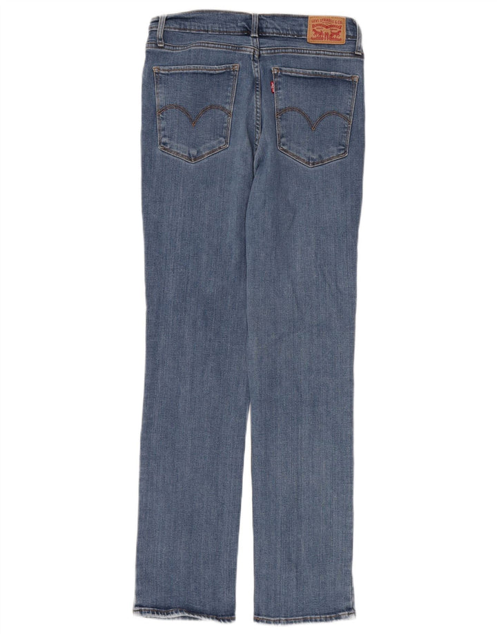 Damskie jeansy Levi's 724 z wysokim stanem i prostym W30 L28 Niebieskie