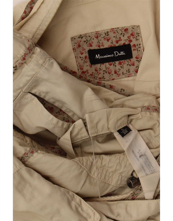 Kurtka damska Massimo Dutti UK 10 Small, beżowa, bawełniana