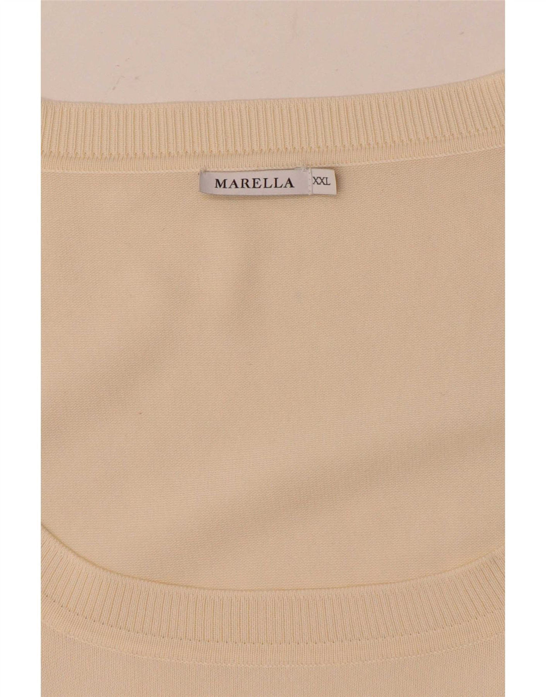 Marella Damski top z rękawem 3/4 UK 20 2XL Off White