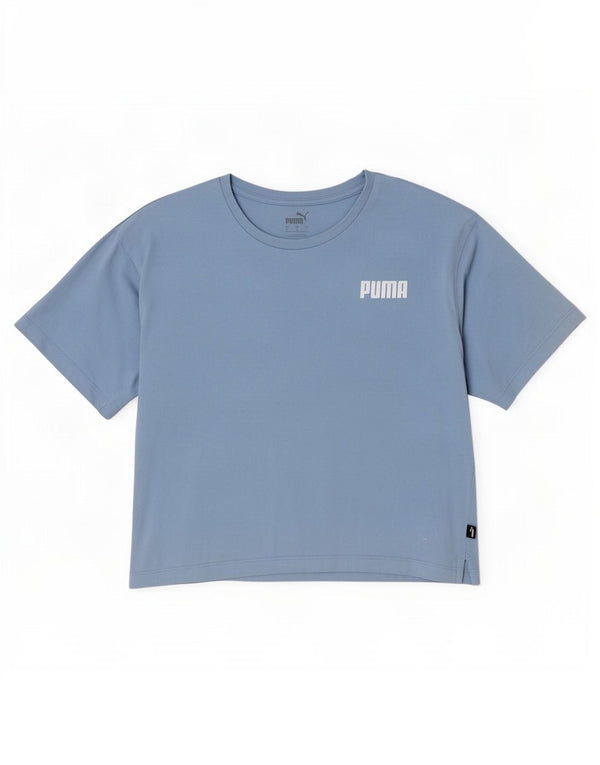 Damska koszulka Puma Crop Oversize Top UK 10 Small Blue Cotton