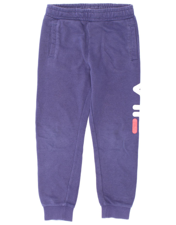 Spodnie dresowe chłopięce Fila Graphic Joggers 5-6 lat Granatowa bawełna