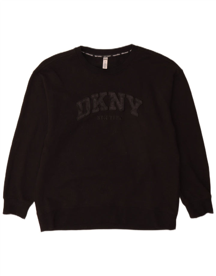 Męska bluza z grafiką Dkny, duża, czarna, bawełniana