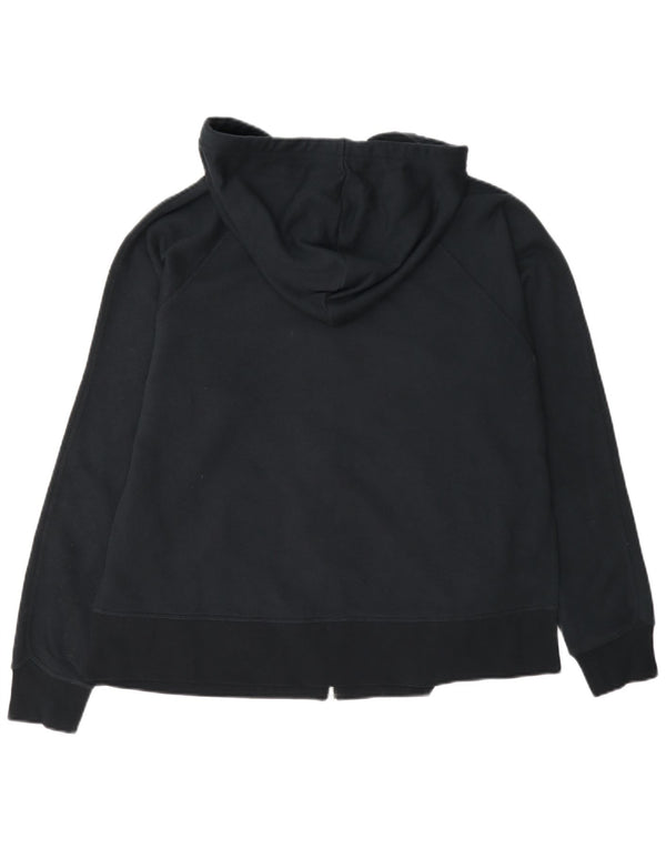 Damski sweter z kapturem i zamkiem błyskawicznym Nike Dri Fit UK 10, mały, granatowy