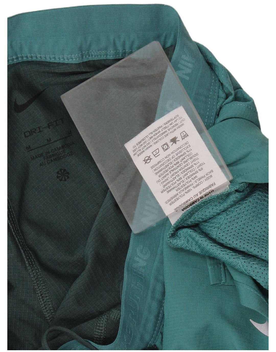 Damskie spodenki sportowe NIKE Dri Fit Graphic UK 14, średni zielony poliester