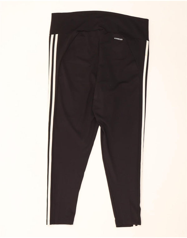 Damskie legginsy Adidas UK 20/22 XL, czarny poliester