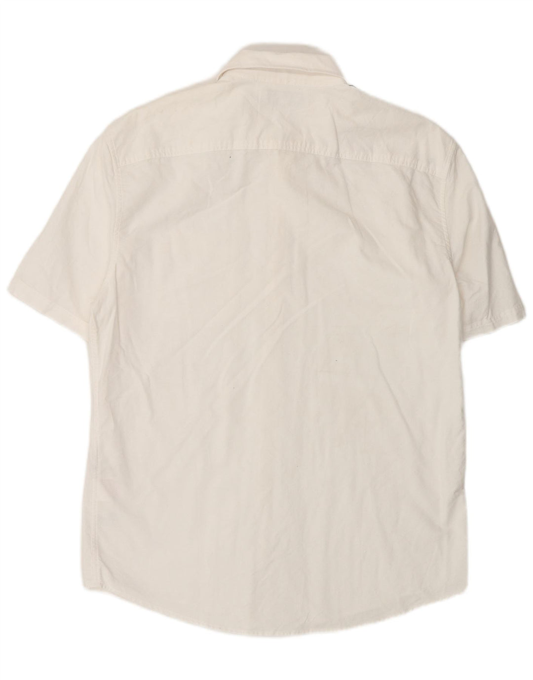 Koszula męska Jack Wills z krótkim rękawem, slim fit, średnia biała bawełna