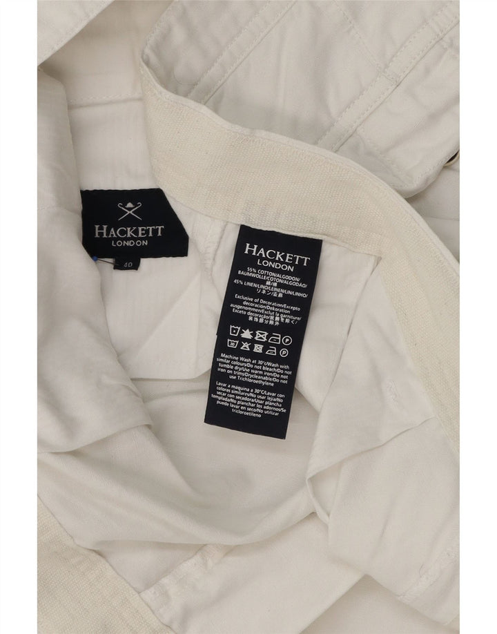 Męskie spodenki cargo Hackett W40 XL, biała bawełna