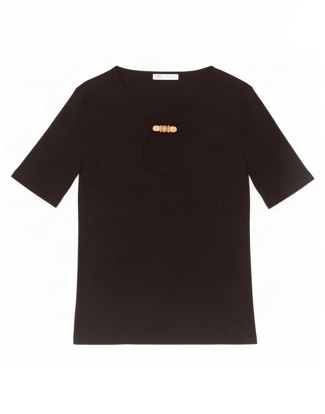 Bluzka damska Zara Top UK 10 Small Czarna Wiskoza
