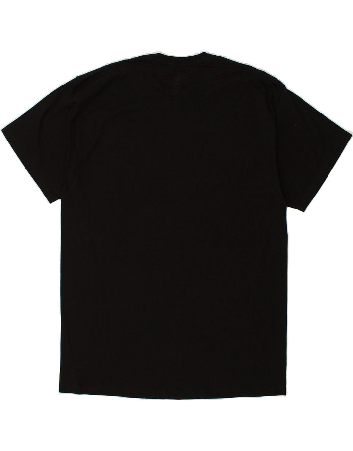 MAJESTIC Mens Graphic T-Shirt Top XL Black Vintage Majestic and Second-Hand Majestic from Messina Hembry 