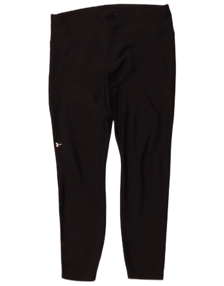 Legginsy damskie UNDER ARMOUR UK 18 XL, czarne, poliestrowe
