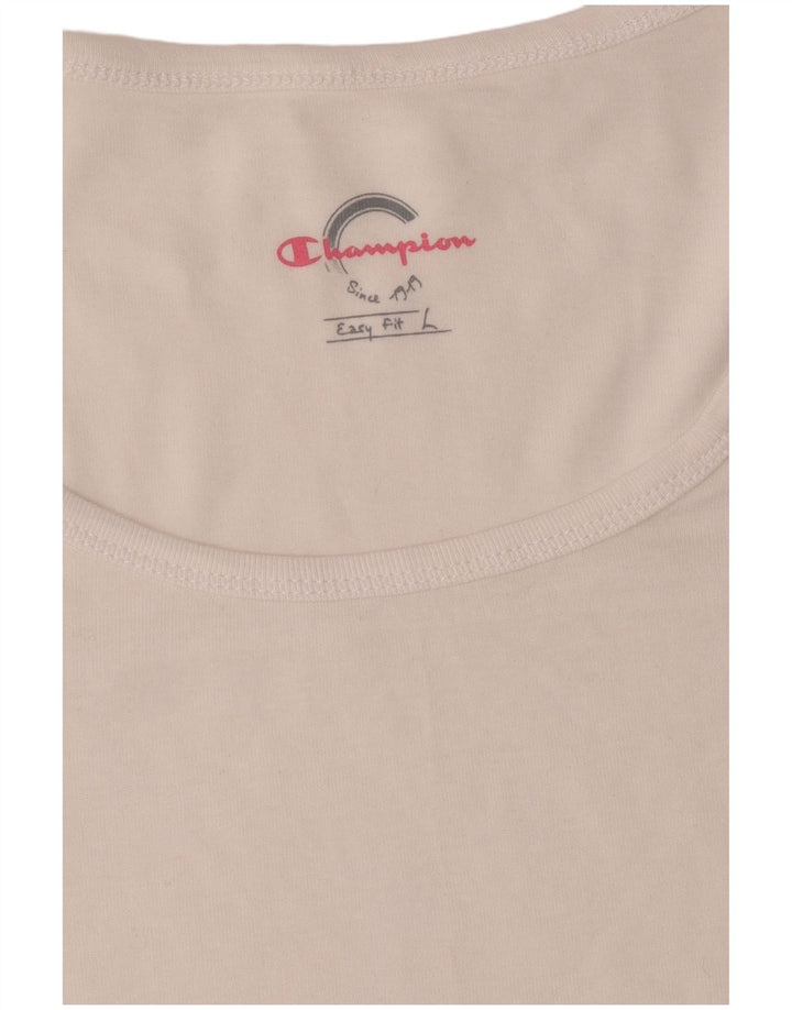 Damska koszulka Champion Easy Fit Top UK 16, duża w kolorze złamanej bieli