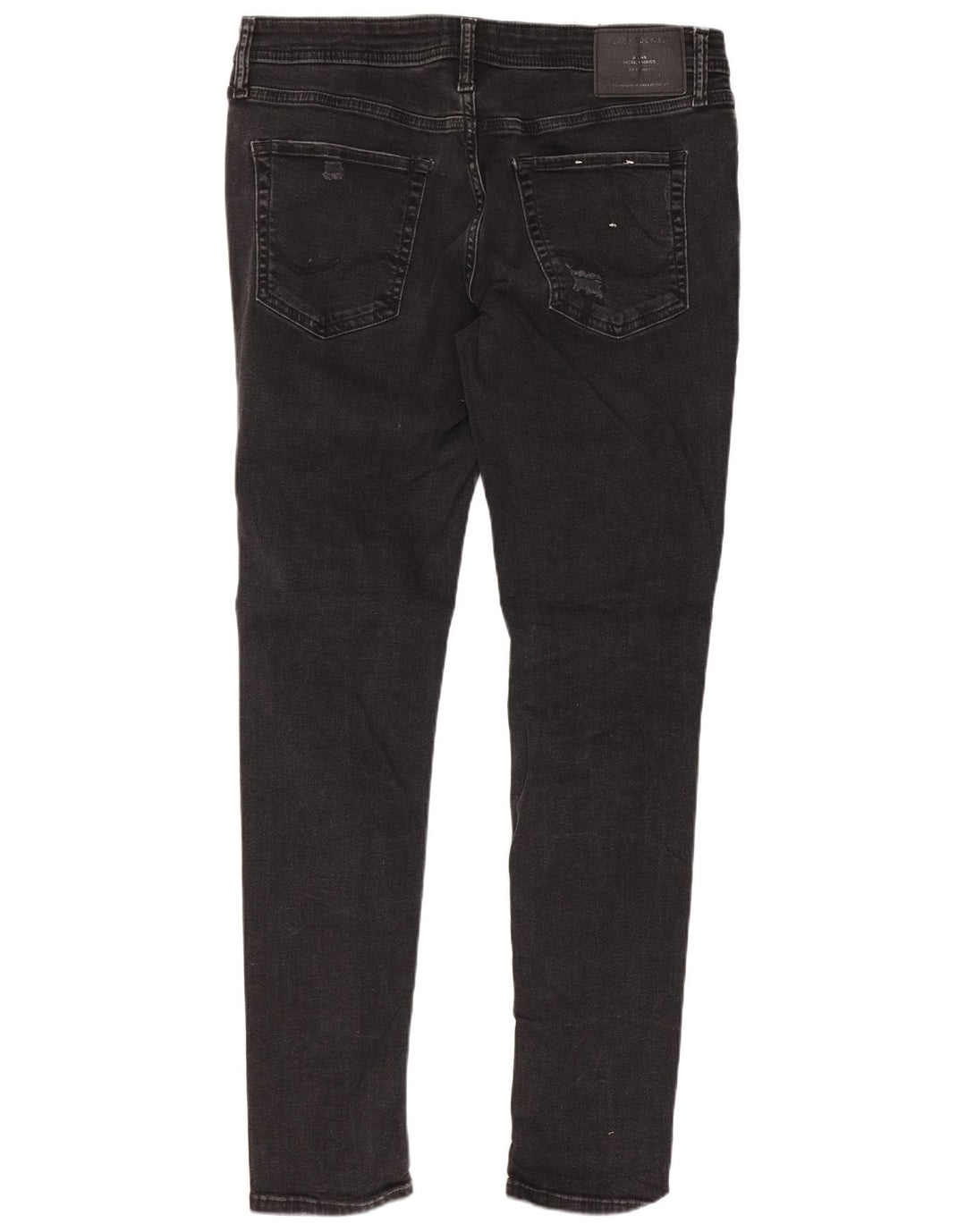 Męskie jeansy typu slim w trudnej sytuacji Jack & Jones W34 L32, czarna bawełna