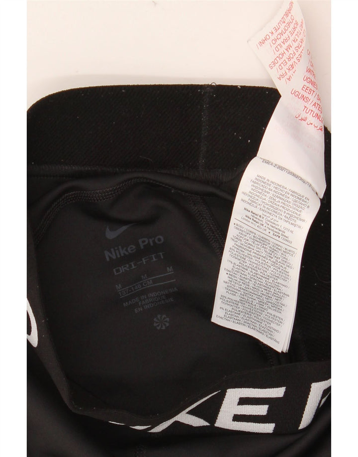 Dziewczęce legginsy NIKE Dri Fit z grafiką, 10-11 lat, średni czarny poliester