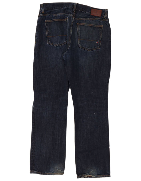 Tommy Hilfiger Mens Straight Jeans W34 L30 Navy Blue Cotton