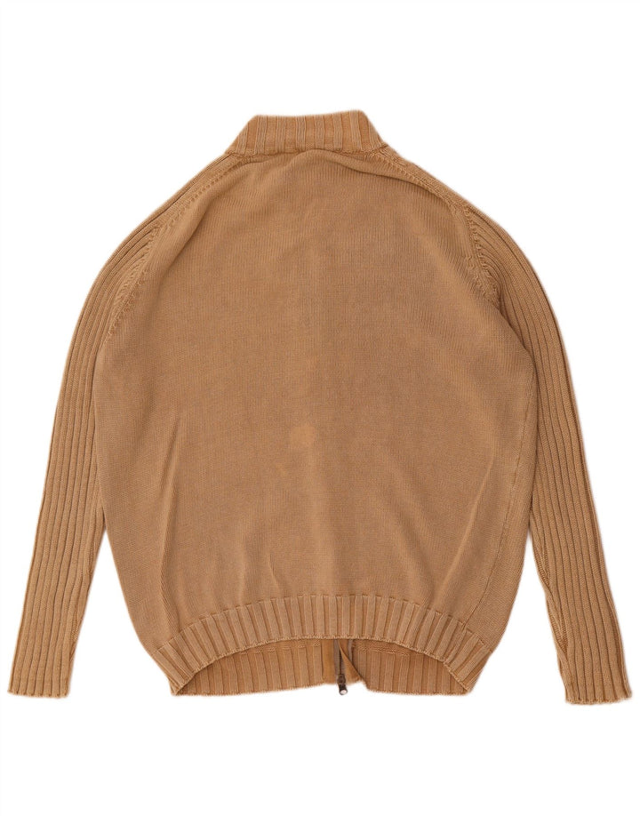 Męski sweter rozpinany Massimo Dutti XL, beżowy, bawełniany
