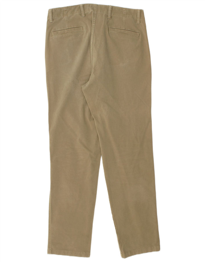 DOCKERS Męskie, wąskie, zwężane spodnie Chino W34 L32, bawełna khaki