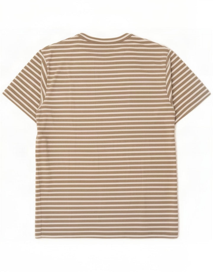 Cos T-shirt męski Top Medium Beige Striped Cotton