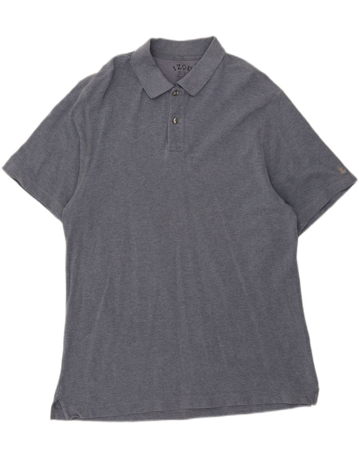 IZOD Mens Polo Shirt XL Navy Blue Cotton Vintage Izod and Second-Hand Izod from Messina Hembry 