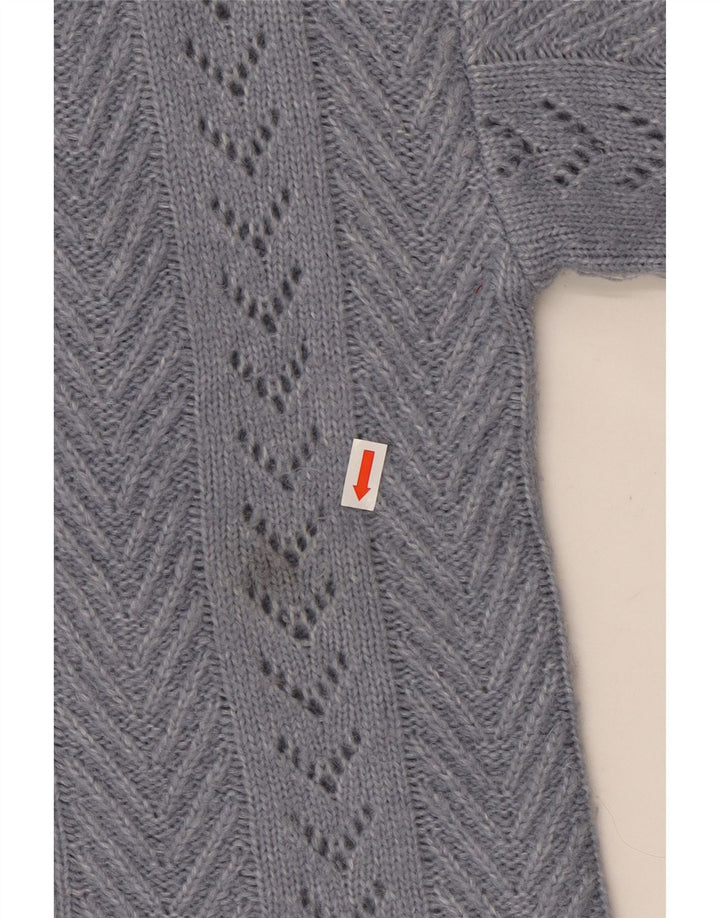 Damski sweter oversize z kapturem FAT FACE UK 6 XS, niebieski nylon