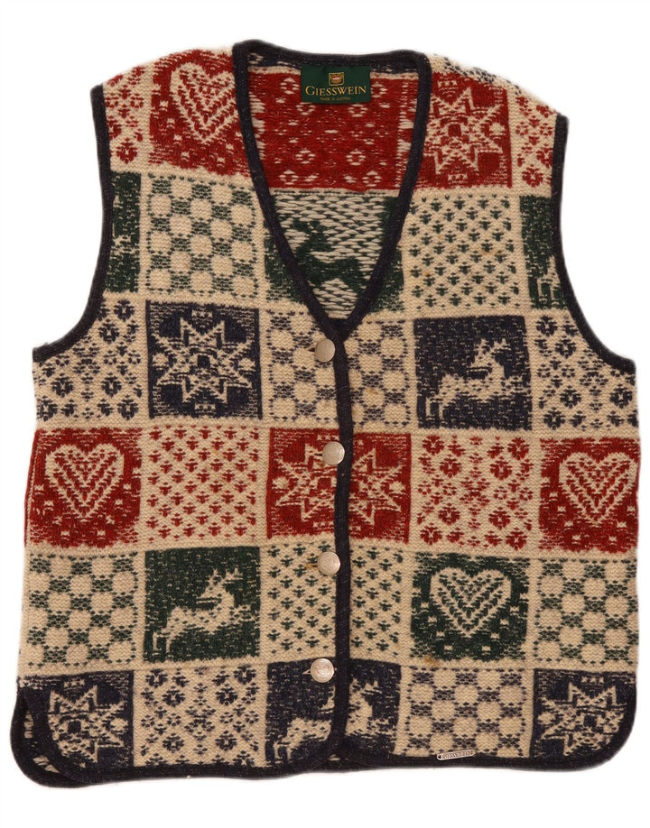 Sweter damski Giesswein EU 42, duży, wielokolorowy, geometryczny