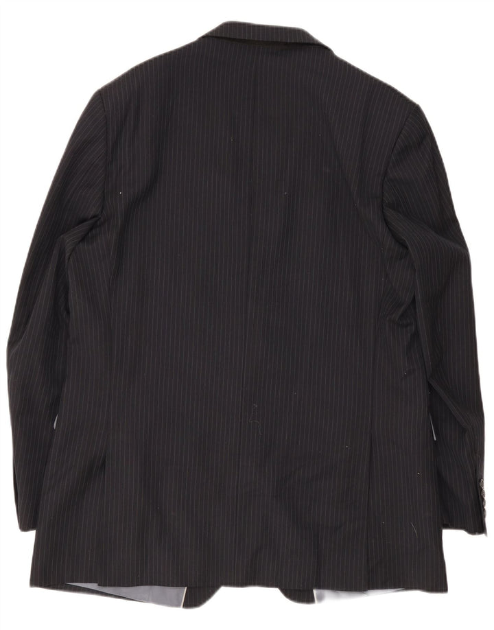 Marks & Spencer Męska długa marynarka UK 44 XL w granatowe prążki