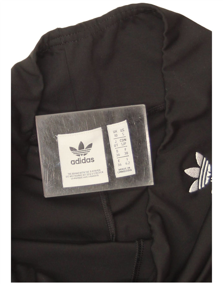 Damskie spodenki sportowe Adidas UK 10, małe, czarne, poliestrowe