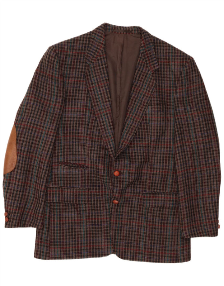 MARIO BARUTTI Męska marynarka UK 40, duża, wielobarwna pepitka