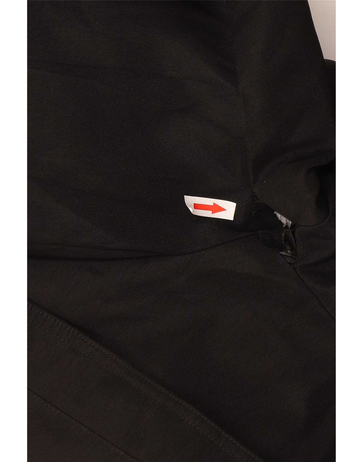 Męska kurtka parka z kapturem Jack & Jones UK 40, duża, czarna, poliestrowa