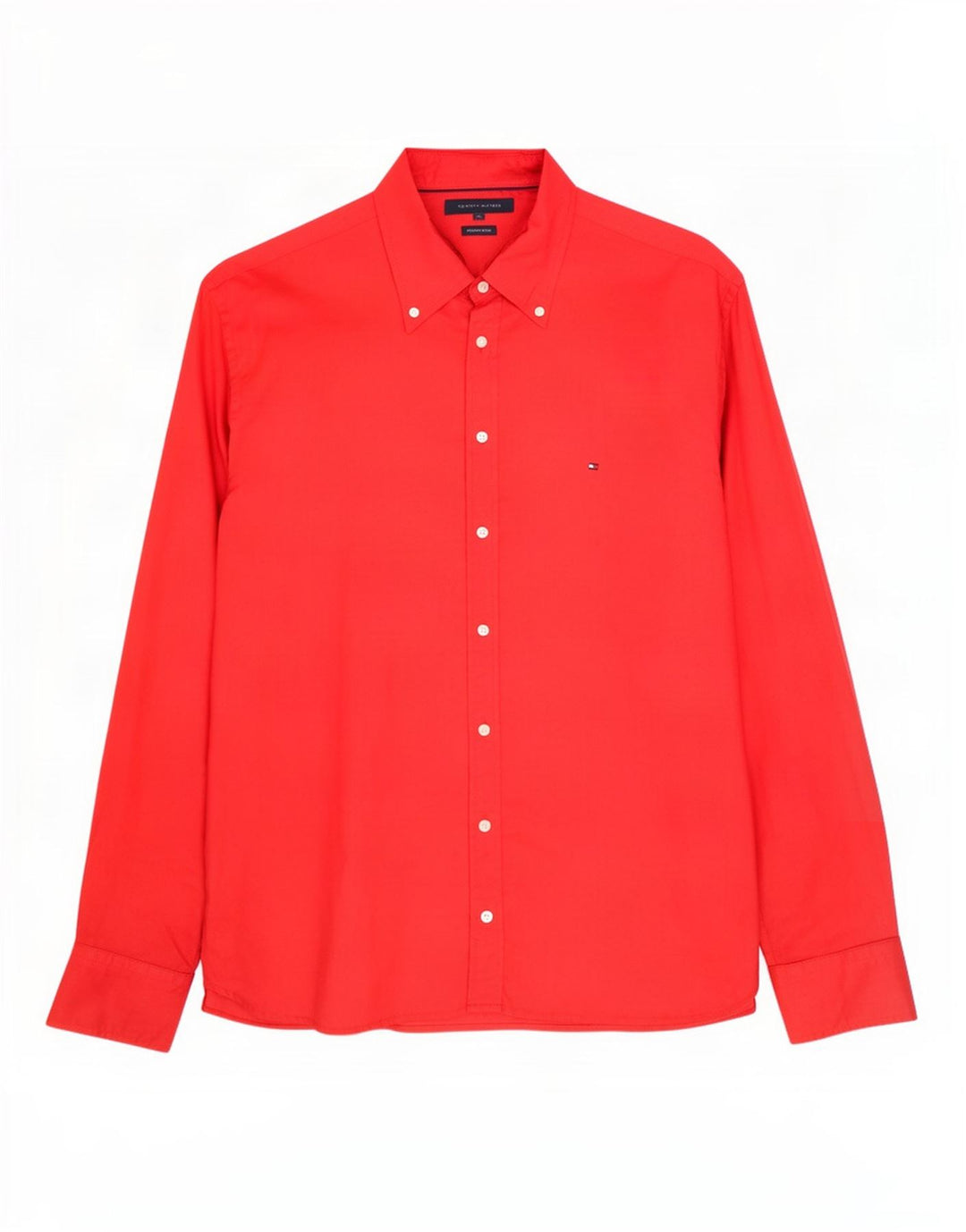 Koszula męska Tommy Hilfiger XL, czerwona, lniana