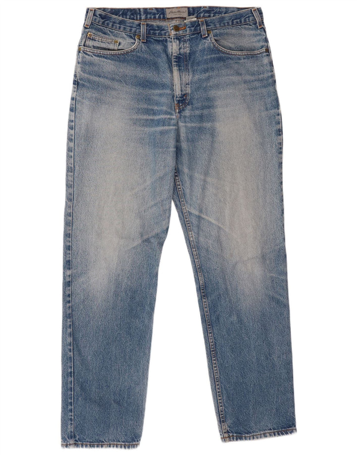Męskie dżinsy zwężane Eddie Bauer W38 L34 Niebieskie bawełniane